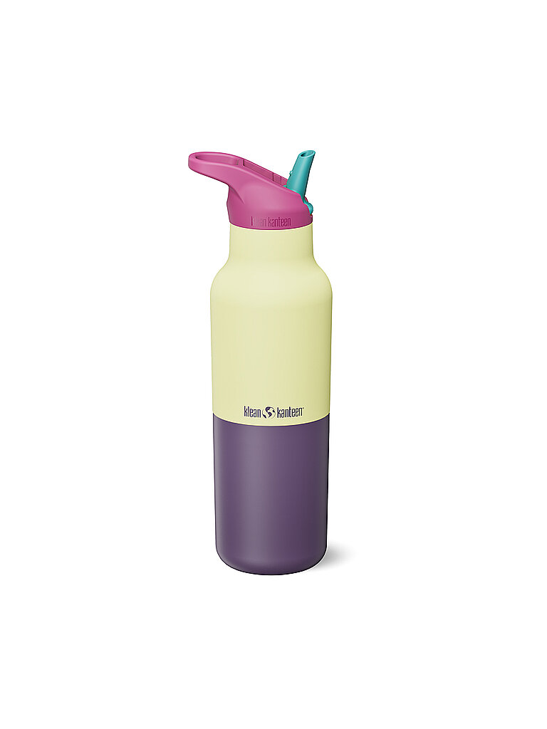 KLEAN KANTEEN Trinkflasche Rise Classic with Flip Seal Sport Cap isoliert 473ml pink